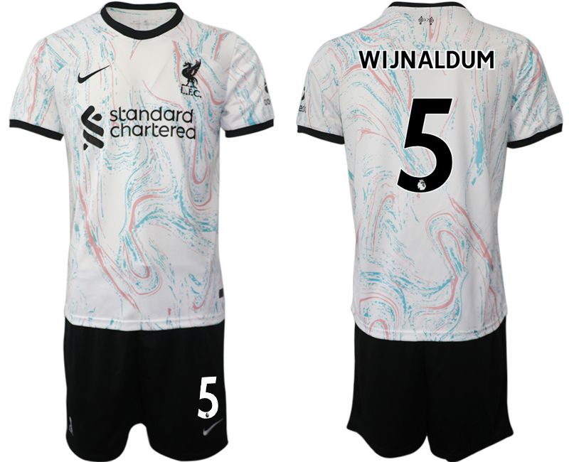 Men 2022-2023 Club Liverpool away white #5 Soccer Jersey